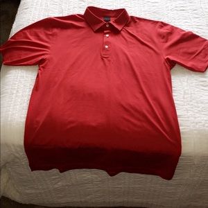 Dunning Truro Golf Jersey polo stretch buttons red